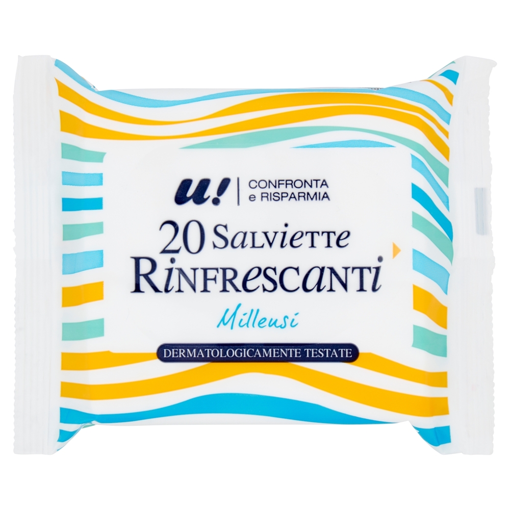 20 Salviette Rinfrescanti Milleusi U! Confronta e Risparmia